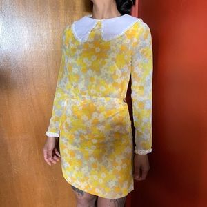 VTG Nordstrom Best floral multicolor dress size 3 Petite